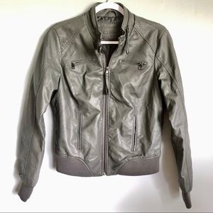 Ci Sono Gray Bomber Jacket